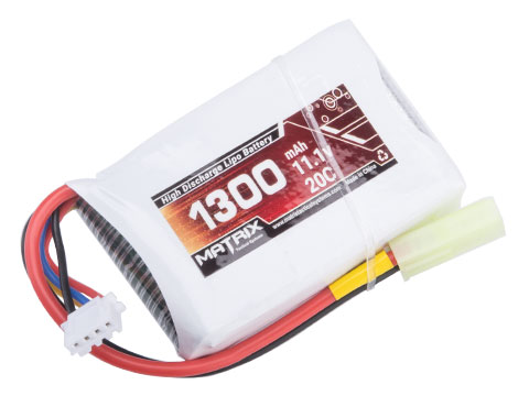 iPower 11.1V Airsoft LiPo Battery (Model: 1300mAh 20C Custom Brick)