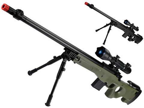 Matrix L96 Marui Clone AWS Bolt Action Airsoft Sniper Rifle w/ Scope 