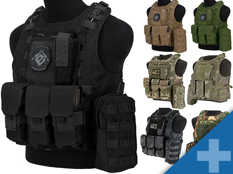 Avengers Military Style MOD-II Quick Release Body Armor Vest (Color: Camo)