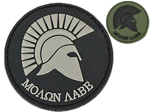 Matrix Spartan: Molon Labe PVC Hook and Loop IFF Patch 