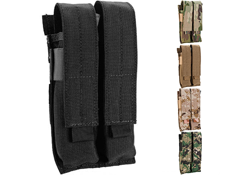 Matrix Airsoft SMG Double Magazine MOLLE Pouch (Color: Black)