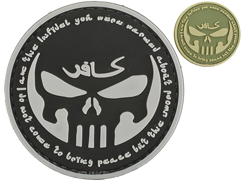 The INFIDEL Punisher PVC patch Blackmedic (Black/Red) - JTG