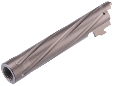 Matrix Custom Outer Barrel for Hi-CAPA 4.3 Gas Blowback Airsoft Pistols (Color: Grey / Spiral)