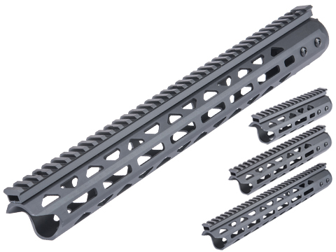 Matrix x Golden Eagle Low Profile Slope Nose Free Float Rail for M4/M16 Airsoft AEG Rifles (Model: 13 / M-LOK)