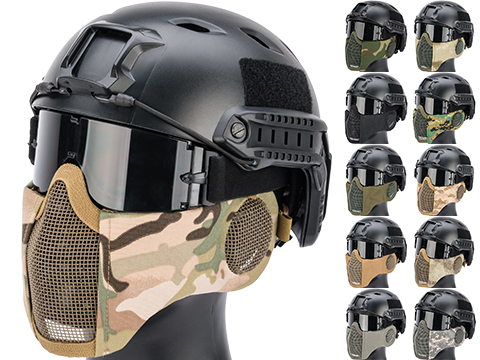 Matrix Carbon Striker Mesh Mask w/ Integrated Mesh Ear Protection 