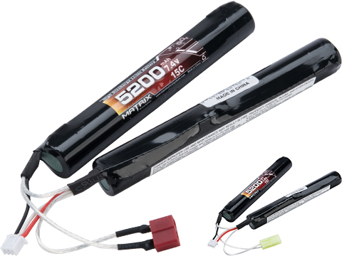Matrix High Performance 7.4V Butterfly Type Airsoft Li-Ion Battery (Configuration: 5200mAh / 15C / Deans)