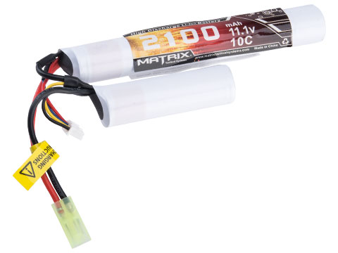 Matrix High Performance 11.1V Butterfly Type Airsoft Li-Ion Battery (Model: 2100mAh - 10C / Small Tamiya)