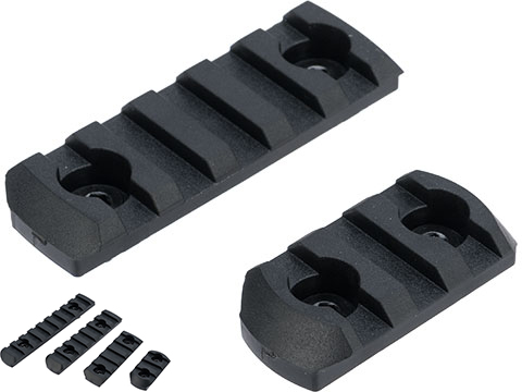 Matrix Polymer Modular Rail Sections for M-LOK Handguards (Color: Black / 3 Slot, 5 Slot, 7 Slot, 9 Slot)