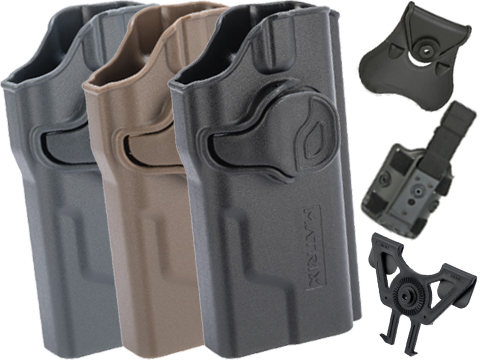 Matrix Modular Paddle Attachment for Matrix Modular Holster Series (Color:  Black), Tactical Gear/Apparel, Holsters - Hard Shell -  Airsoft  Superstore