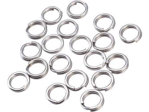 Mustad Saltwater Game Special Saltism Forged SS Split Rings (Size: 7 / 20pcs)