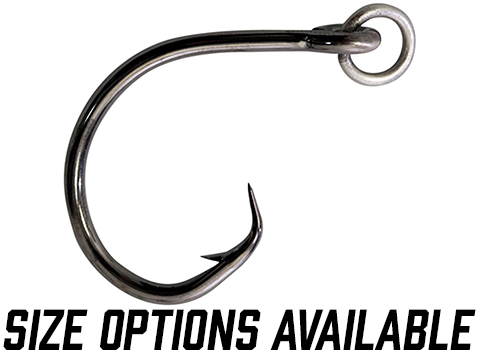 Mustad Ringed Demon Offset Circle 3X Strong Black Nickel Hook (Model: 3/0 /  Set of 7), MORE, Fishing, Hooks & Weights -  Airsoft Superstore