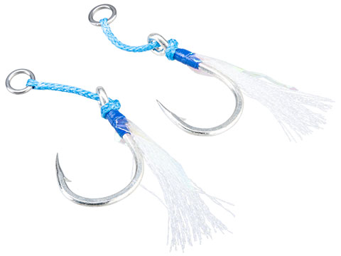 Mustad Ocean Crystal Jigging Assist Rig (Size: 7/0 / Blue w/ Flash