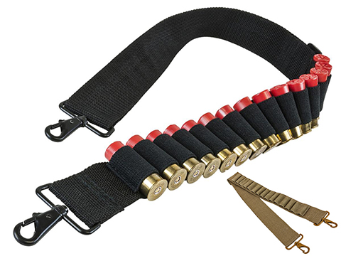 VISM by NcSTAR 12ga Shot Shell Bandolier Shotgun Sling 