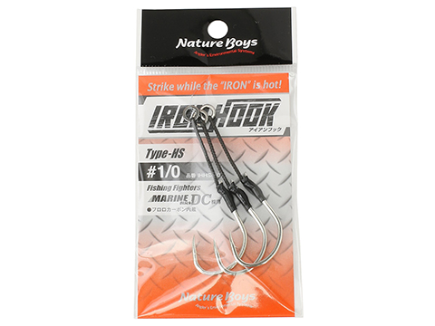 Nature Boys Iron Hook HS Single Assist Hook (Size: #1/0)