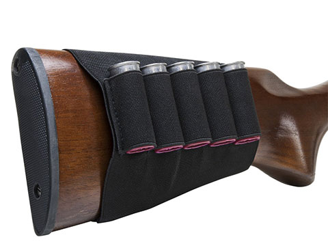 NcStar / VISM Shotgun Stock Shell Pouch (Color: Black)