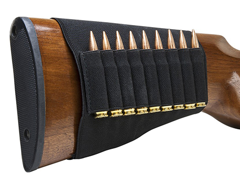 VISM by NcSTAR Rifle Stock Cartridge Pouch (Color: Black)