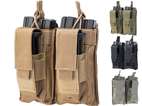 VISM by NcSTAR MOLLE Double Kangaroo M16 & Pistol Mag Pouch 
