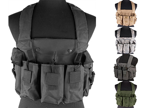 NcStar Tactical 6 Pouch AK Chest Rig (Color: Urban Grey)