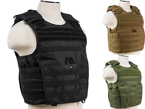 Matrix Delta Force Style Body Armor Shell Vest (Color: Black