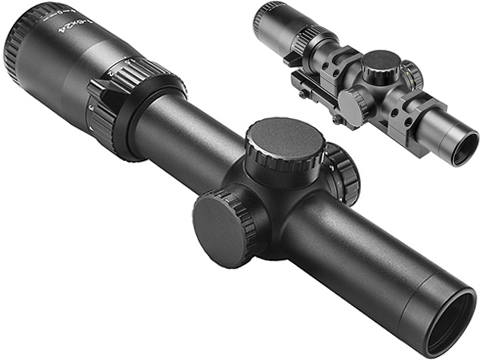 NcSTAR Shooter Series Low Power Variable 1-6x24 Red / Green Illuminated Rifle Scope 