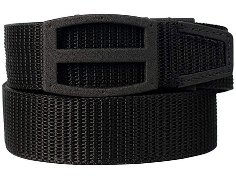 NexBelt PreciseFit Titan BD Micro Adjustment Ratcheting Nylon Gun Belt (Color: Black w/ Powder Coat Granite Black Buckle)