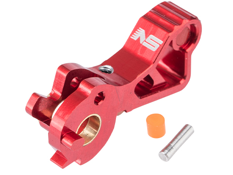 NexxSpeed CNC Aluminum Hammer for Tokyo Marui Hi-CAPA / 1911 Gas Blowback Airsoft Pistols (Model: Style A / Red)