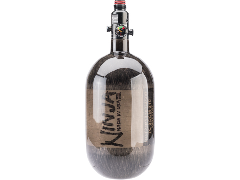 Ninja Paintball LITE Carbon Fiber HPA Air Tank (Color: Black / 68/4500)