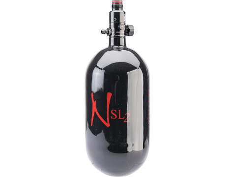 Ninja Paintball NSL2 77/4500 Superlite Pro HPA Tank w/ Ultralite Aluminum Bonnet Regulator (Color: Black)