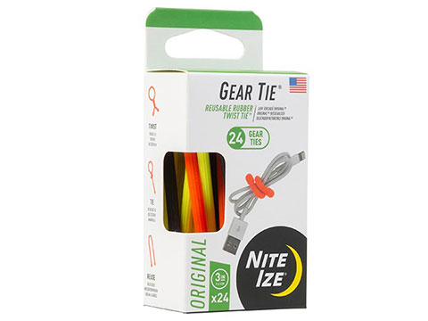 Nite Ize Gear Tie® Reusable Rubber Twist Tie (Size: 3 / 24 ProPack / Assorted)