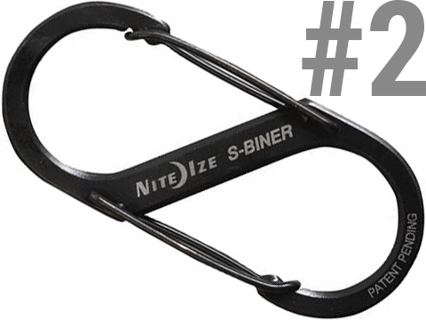 Nite Ize S-Biner� Stainless Steel Dual Carabiner (Size: #2 / Black)