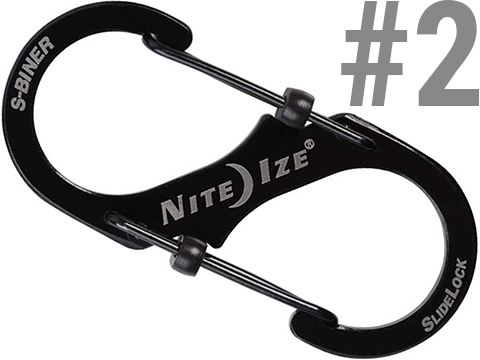 Nite Ize S-Biner� SlideLock� Stainless Steel Carabiner (Size: #2 / Black)