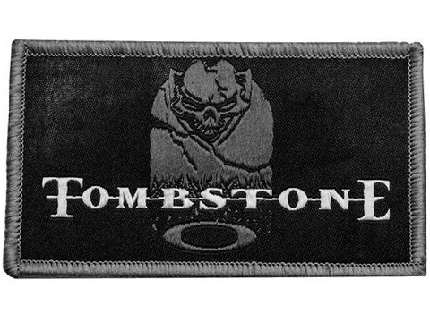Oakley SI Hook and Loop Tombstone Morale Patch (Color: Grey)