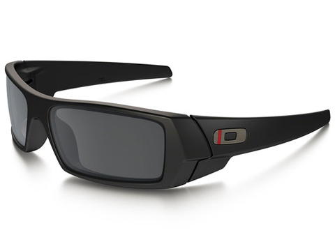 Oakley Gascan Sunglasses (Color: Matte Black / Black Iridium / Thin Red Line)