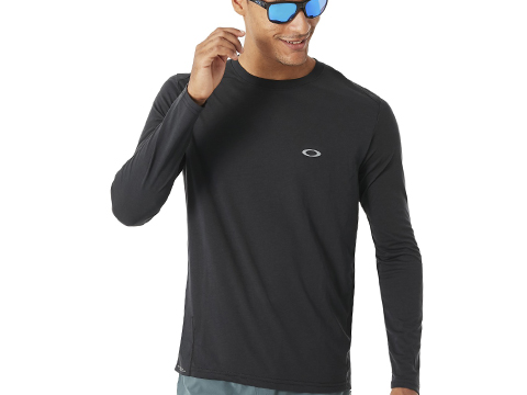 Oakley Link Long Sleeve T-Shirt (Size: Blackout / Large), Tactical Gear ...