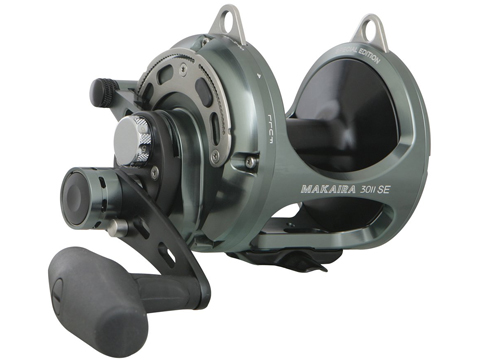 Okuma Reel Makaira Machined Aluminum SE 2-Speed Lever Drag Reel (Model: MK-30IISEa / Grey)