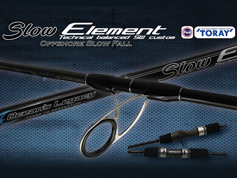 Ocean's Legacy Element Jigging Series Fishing Rod (Model: Slow Jigging / ELSJ-B621MH)