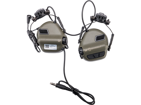 Earmor M32H PLUS Tactical Communication Headset w/ Team Wendy Helmet Rail Adapters 