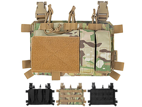 OneTigris Tactical Placard for Chest Rigs and Plate Carriers (Model: Model 03 / Black)