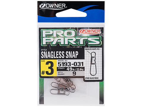 Owner Snagless Snap (Size: #3 / 9-pack)