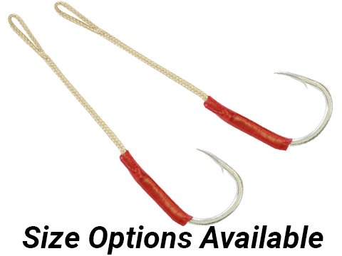 Battle Angler Double Stinger Jigging Hook Set (Color: Red Nickle / 5/0)