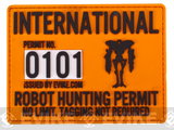 Evike.com Robot Hunting Permit PVC Hook and Loop Patch