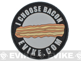 Evike.com PVC Hook & Loop IFF Patch - I Choose Bacon (2.5)