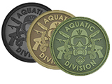 Hazard 4 Aquatic Division Rubber Hook and Loop Patch 