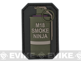 Mil-Spec Monkey Smoke Ninja PVC Hook and Loop Patch - OD Green