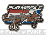 Mil-Spec Monkey Fur Missile PVC Morale Patch - Full Color