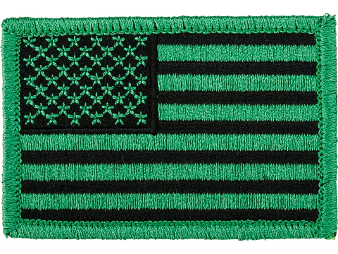 Matrix Hook and Loop U.S. IFF Flag Patch (Color: Green / Regular)