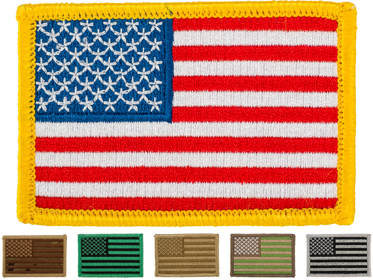 Matrix Hook and Loop U.S. IFF Flag Patch (Color: Desert / Regular)