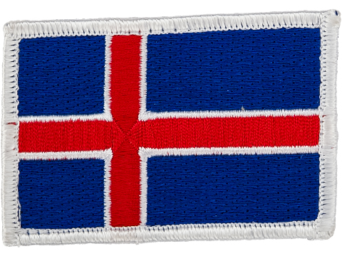 Matrix Country Flag Series Embroidered Morale Patch (Country: Iceland)