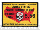 Matrix Tactical Zombie Hunting Permit IFF Hook and Loop Patch