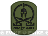 Very Tactical Molon Labe PVC Hook and Loop Patch - Green / Black